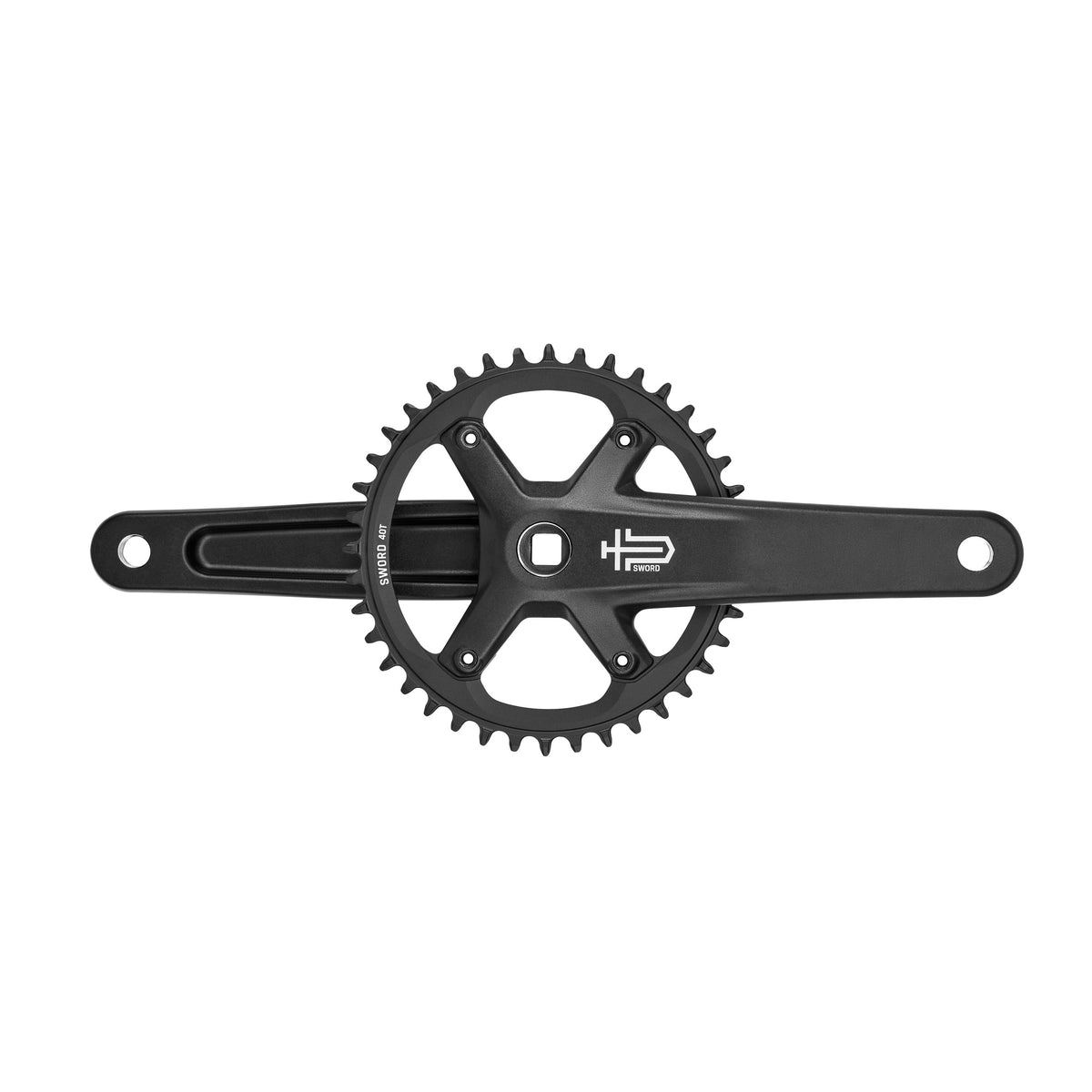 Sword Black 1x 40T Square Taper Crankset Microshif
