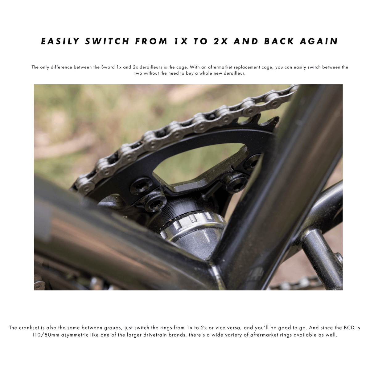 Microshift Sword 2x10 Groupset without Crankset