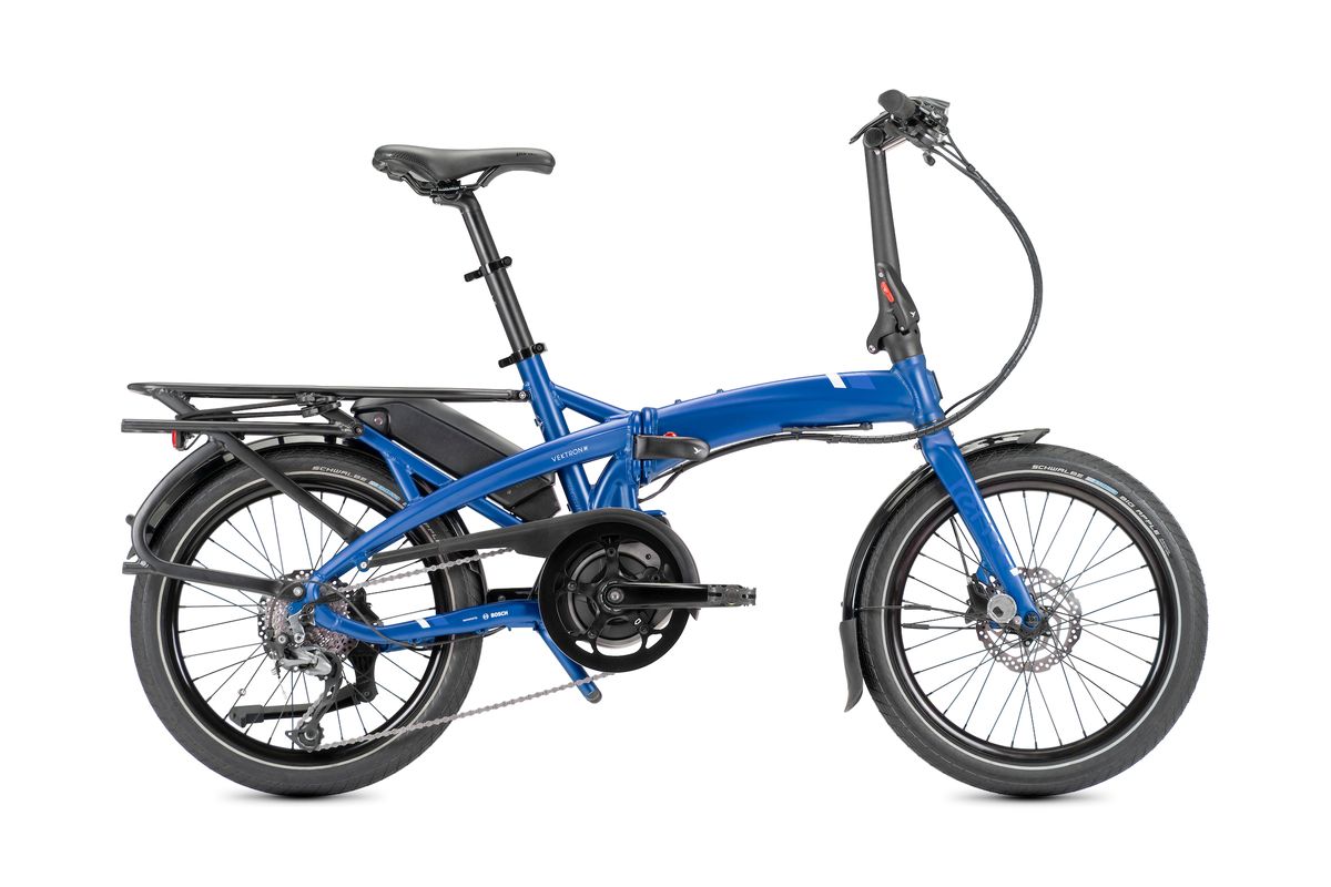 Tern Vektron Q9 20" Folding Electric Bike 400Wh Battery - Blue/Silver