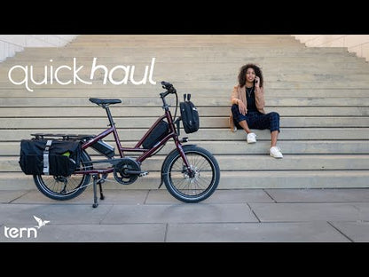 Tern Quick Haul P9 Performance 20" E-Cargo Bike Gloss Tabasco/Silver